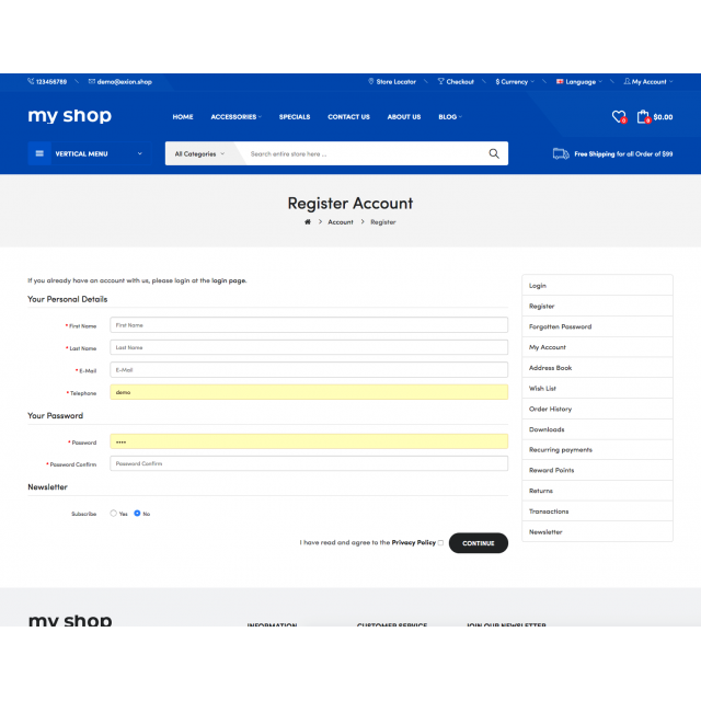 Your Online Store for Rent at CHF 69.- per month model Template 1 Your Online Store for Rent at CHF 69.- per month model Template 1