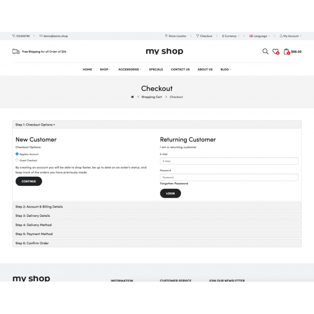 Your Online Store for Rent at CHF 69.- per month model Template 2 Your Online Store for Rent at CHF 69.- per month model Template 2